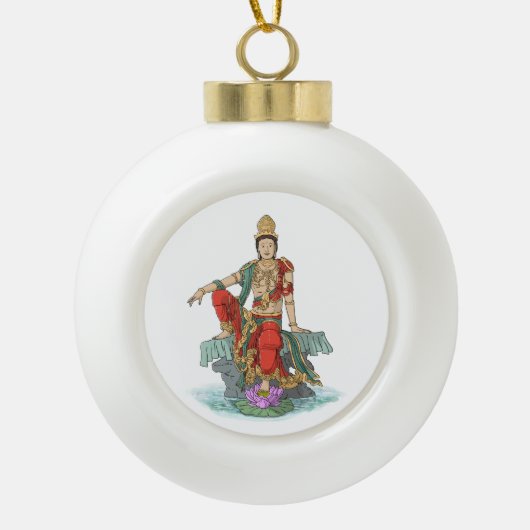 Bodhisattva van Compassion Kerst Ornament (Voorkant)