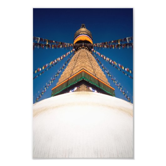 Bodhnath Stupa Foto Afdruk (Voorkant)