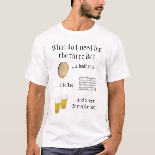 Bodhran, ballad en bier! t-shirt