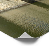 Bodiam Castle (1385), gereflecteerd in mot, Oost Poster (Hoek)