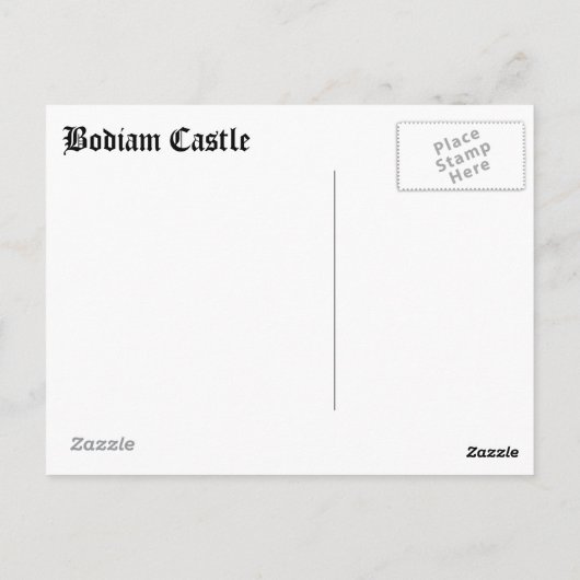 Bodiam Castle Briefkaart (Achterkant)