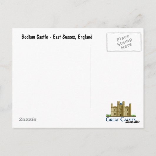 Bodiam Castle Briefkaart (Achterkant)