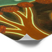 Bodiam Castle naar Moonlight 2010 Poster (Hoek)