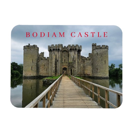 Bodiam Castle uitzicht koelkastmagneet Magneet (Horizontaal)