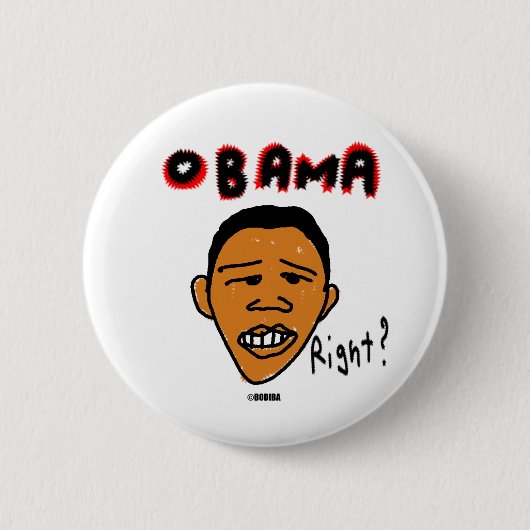bodibaObama Ronde Button 5,7 Cm (Voorkant)