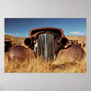 Bodie Abandoned Car Poster