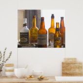 Bodie Antiek flesjes Poster (Keuken)