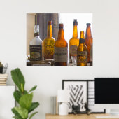 Bodie Antiek flesjes Poster (Thuiskantoor)