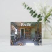 Bodie, Californië Ghost Town, Binnenhuis Briefkaart (Staand voorkant)