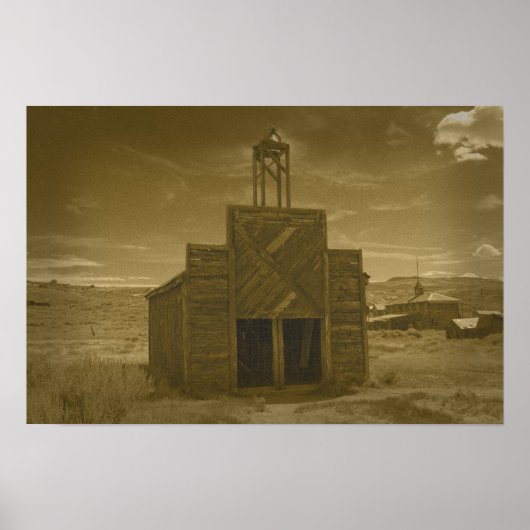 Bodie Firehouse Sepia-Poster Poster (Voorkant)