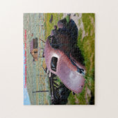 Bodie Ghost Town California, kerstgroeten Legpuzzel (Verticaal)