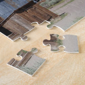 Bodie Ghost Town Californië. Kerstgroeten Legpuzzel (Zijkant)