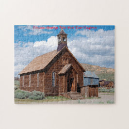 Bodie Ghost Town Californië. Kerstgroeten Legpuzzel