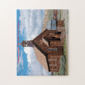 Bodie Ghost Town Californië. Kerstgroeten Legpuzzel (Verticaal)