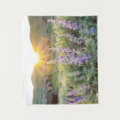 Bodie Ghost Town Lupines bij Sunset Wandkleed (Voorkant)