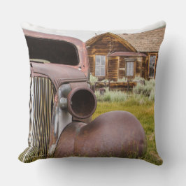 Bodie Ghost Town Verlaten Rusted Auto Sluiten Kussen
