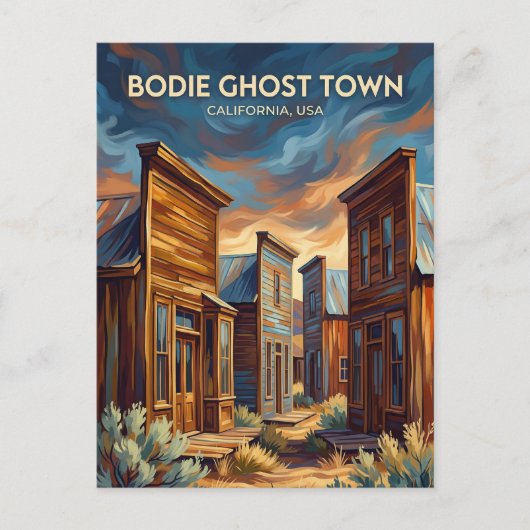 Bodie Ghost Town VS Briefkaart (Voorkant)
