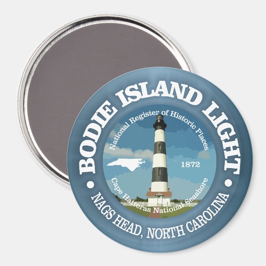 Bodie Island Light Magneet (Voorkant / Achterkant)
