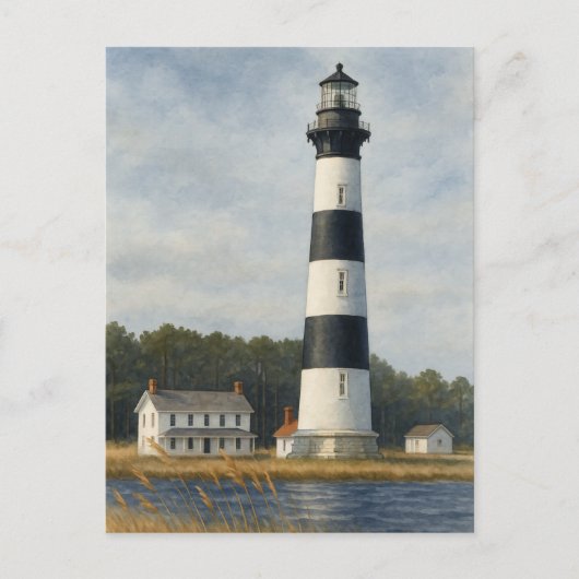 Bodie Island Lighthouse Aquarel Briefkaart (Voorkant)