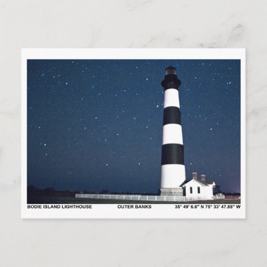 Bodie Island Lighthouse. Briefkaart (Voorkant)
