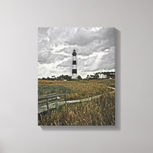 Bodie Island Lighthouse Canvas Afdruk (Voorkant)