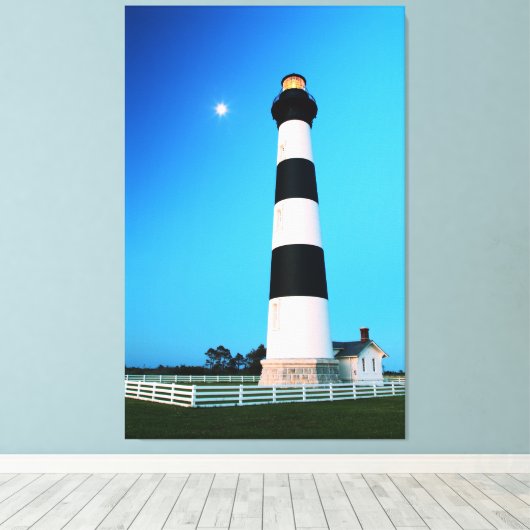 Bodie Island Lighthouse Canvas Afdruk (Insitu (Houten vloer))