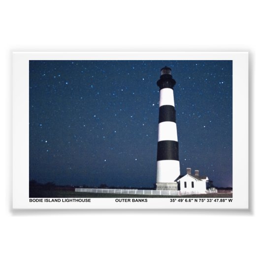 Bodie Island Lighthouse. Foto Afdruk (Voorkant)