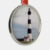 Bodie Island Lighthouse Metalen Ornament (Rechts)