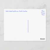 Bodie Island Lighthouse, Nags Head North Carolina Briefkaart (Achterkant)