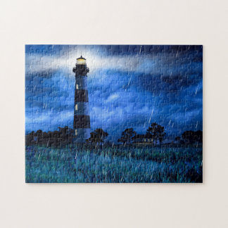 Bodie Island Lighthouse - NC Jigzaag Puzzle Legpuzzel