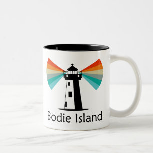 Bodie Island Lighthouse North Carolina Regenboog Tweekleurige Koffiemok