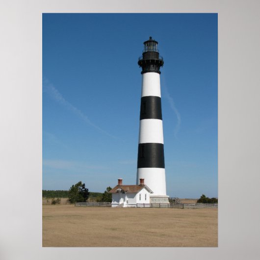 Bodie Island Lighthouse Outer Banks NC Print (Voorkant)