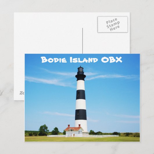 Bodie Island Lighthouse - Outter Banks, NC Briefkaart (Voorkant / Achterkant)