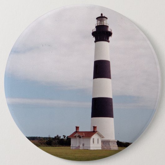 Bodie Island Lighthouse Ronde Button 6,0 Cm (Voorkant)