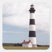 Bodie Island Lighthouse Vierkante Sticker (Voorkant)