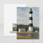 Bodie Island Lighthouse Watercolor Bedankkaart (Voorkant / Achterkant)