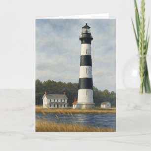Bodie Island Lighthouse Waterverf Bedankkaart