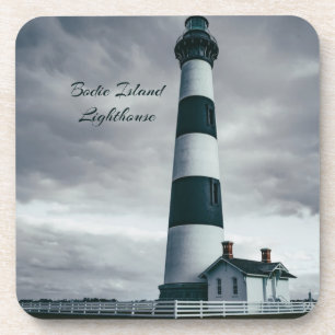 Bodie Island Lighthouse zwart-wit Bier Onderzetter