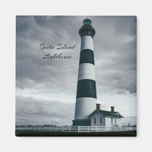 Bodie Island Lighthouse zwart-wit Magneet
