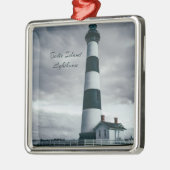 Bodie Island Lighthouse zwart-wit Metalen Ornament (Links)