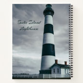Bodie Island Lighthouse zwart-wit Notitieboek (Achterkant)