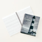 Bodie Island Lighthouse zwart-wit Notitieboek (Binnen)