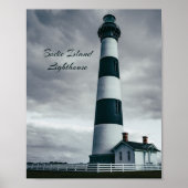 Bodie Island Lighthouse zwart-wit Poster (Voorkant)