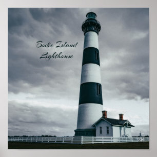 Bodie Island Lighthouse zwart-wit Poster