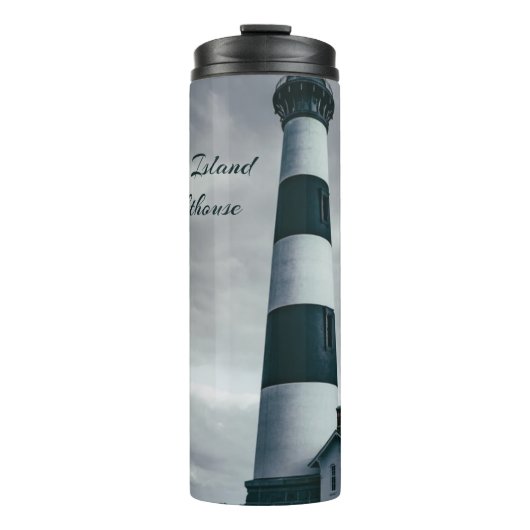 Bodie Island Lighthouse zwart-wit Thermosbeker (Voorkant)