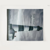 Bodie Island Lighthouse zwart-wit Wandkleed (Voorkant (horizontaal))