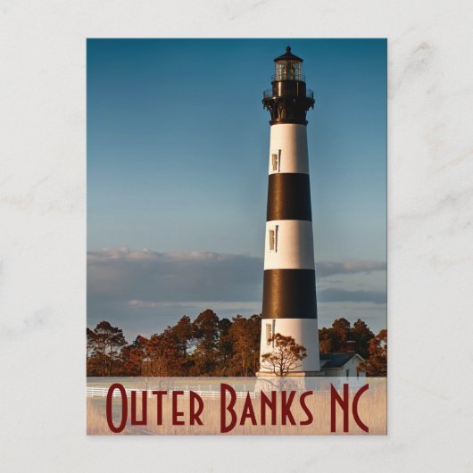 Bodie Island NC Briefkaart (Voorkant)