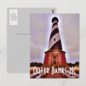 Bodie Island NC Briefkaart (Voorkant / Achterkant)