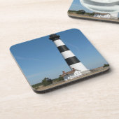 Bodie Island - vuurtoren Buitenbanken NC - Onderze Drankjes Onderzetter (Linkerzijde)