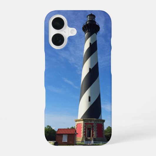 Bodie Island-vuurtoren iPhone 16 Hoesje (Achterkant)